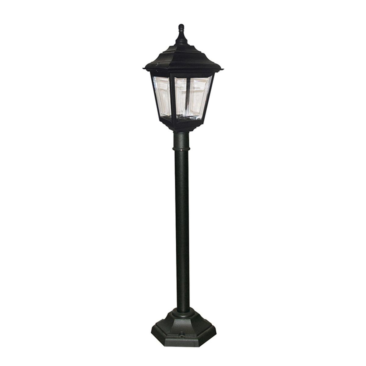 Kerry 4 Sided Coastal Pillar Light in Black