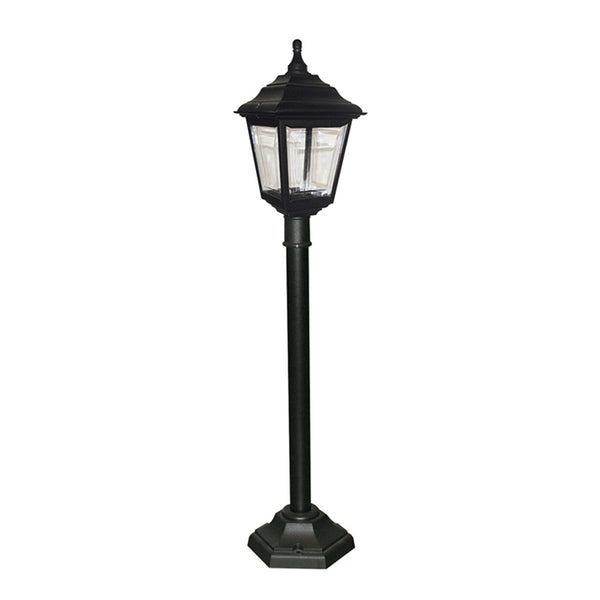 Kerry 4 Sided Coastal Pillar Light in Black