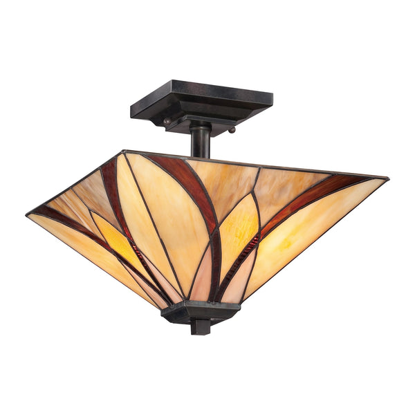 Tiffany Asheville Semi Flush Ceiling Light