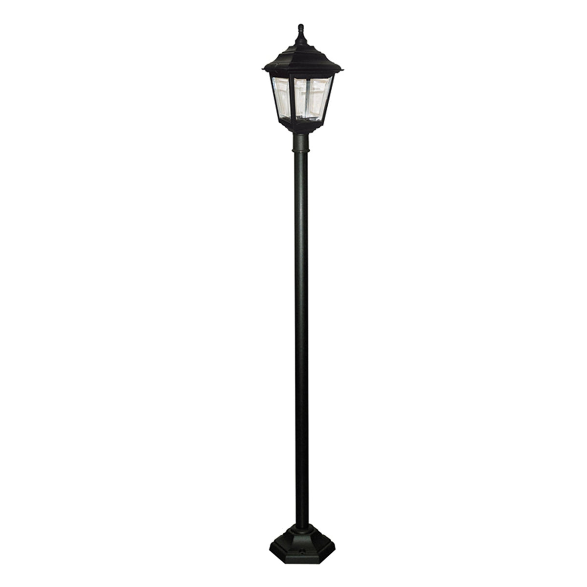 Kerry 4 Sided Outdoor Post Light in Black