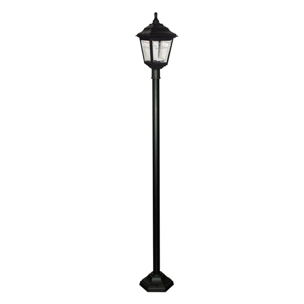 Kinsale 6 Sided Weatherproof Post Light in Black