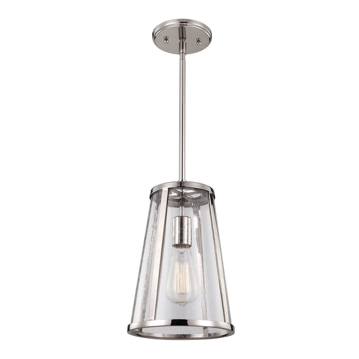 Harrow Small Pendant Light in Polished Nickel