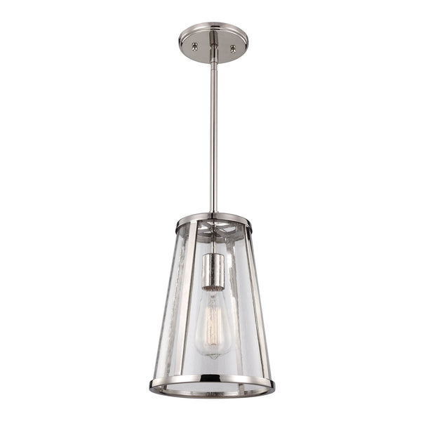 Harrow Small Pendant Light in Polished Nickel