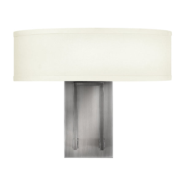 Hampton 2 Light Wall Light in Antique Nickel