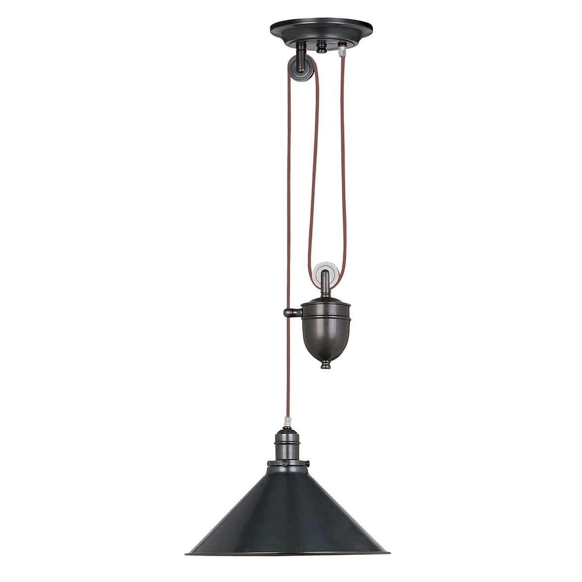 Provence Old Bronze Rise and Fall Pendant Light