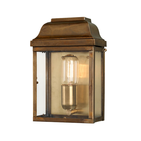 Victoria Solid Brass Outdoor Wall Lantern