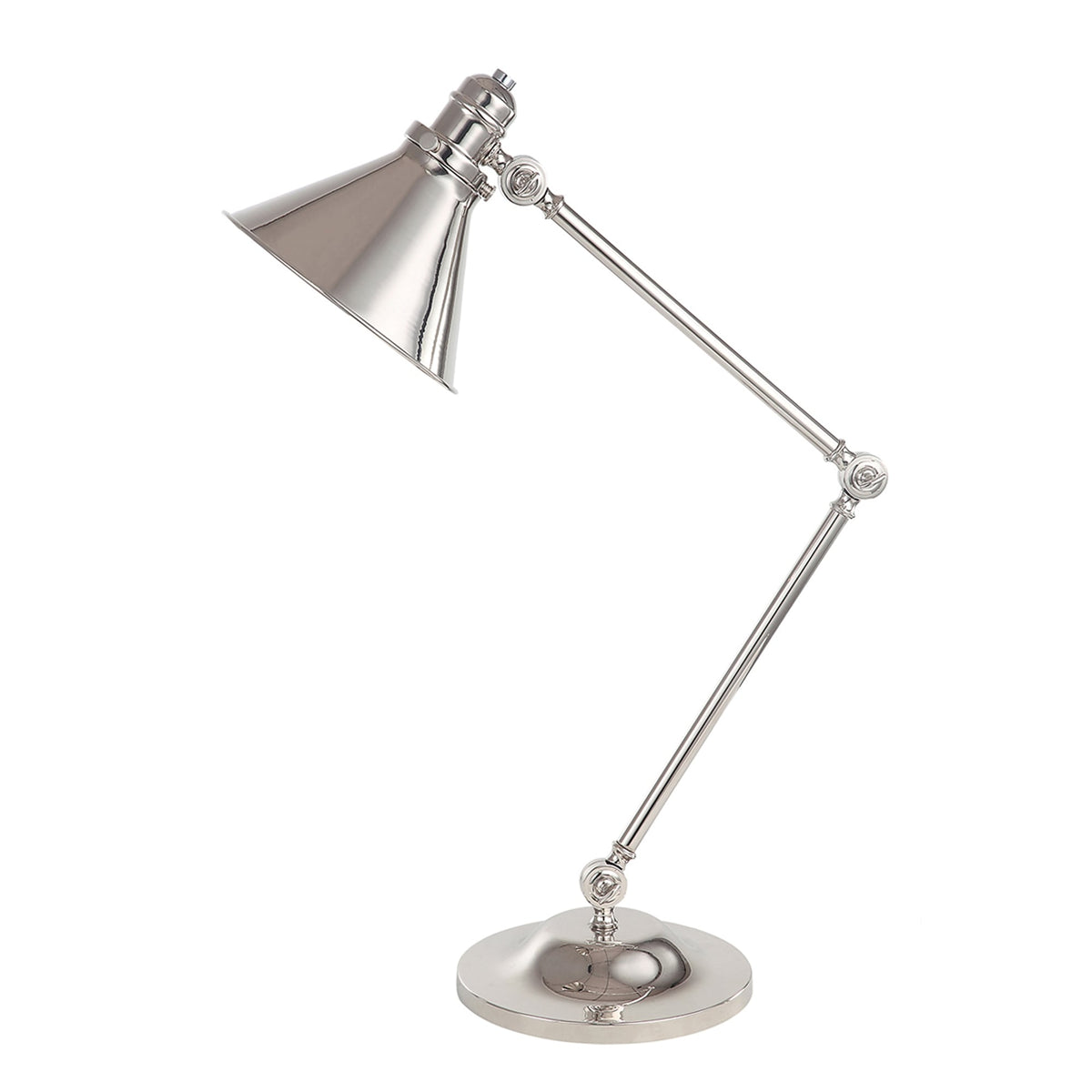 Provence Table Lamp in Polished Nickel