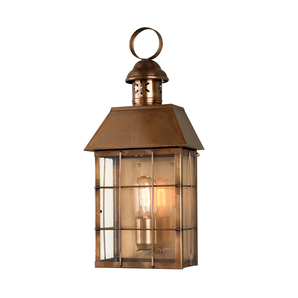 Hyde Park Solid Brass Outdoor Wall Lantern