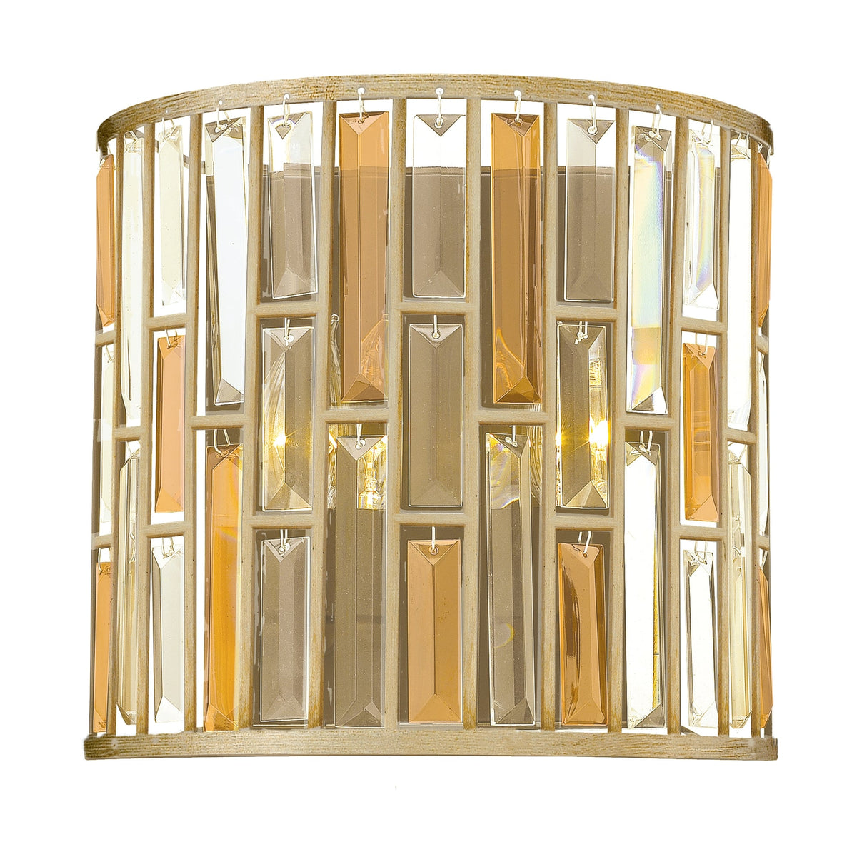 Gemma Small Wall Light in Silver Leaf