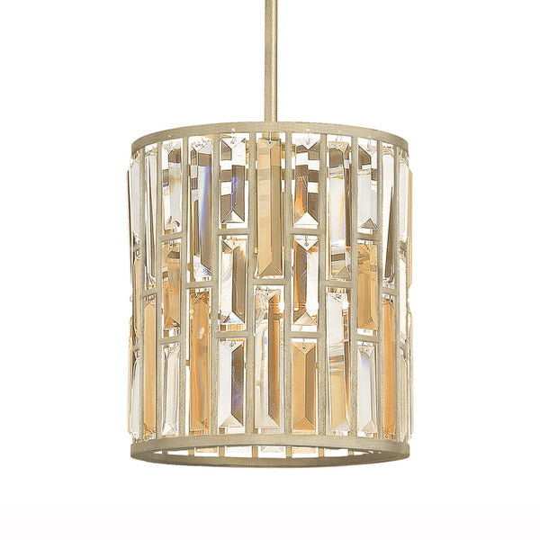 Gemma Mini Pendant in Silver Leaf