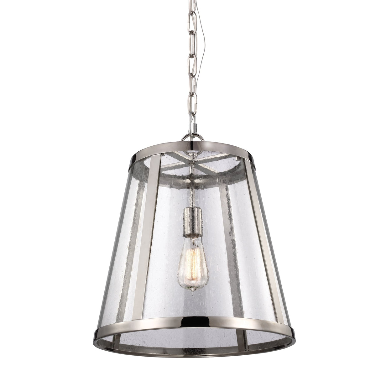 Harrow Medium Pendant Light in Polished Nickel