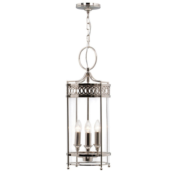 Guildhall Chain Lantern in Polished Nickel