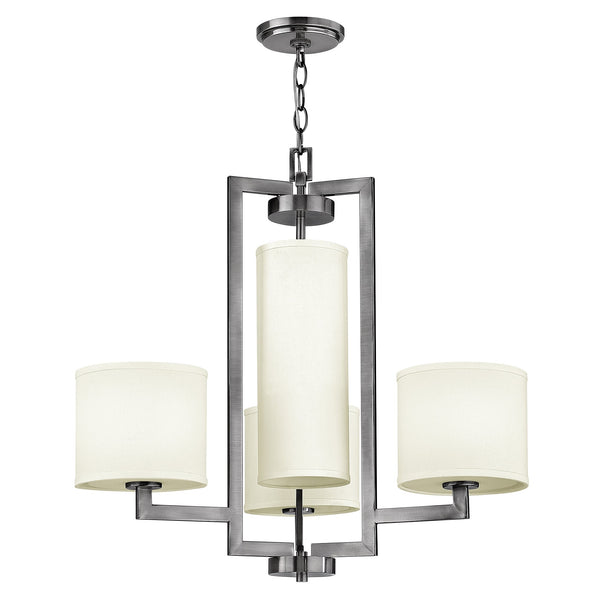 Hampton 4 Light Chandelier in Antique Nickel