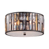 Gemma Flush Mount Ceiling Light in Vintage Bronze