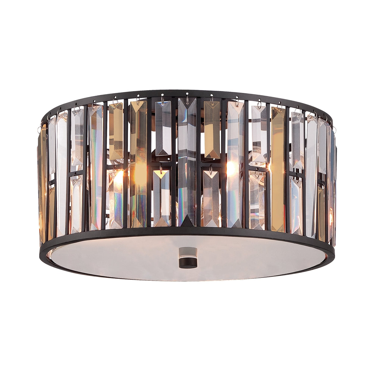 Gemma Flush Mount Ceiling Light in Vintage Bronze