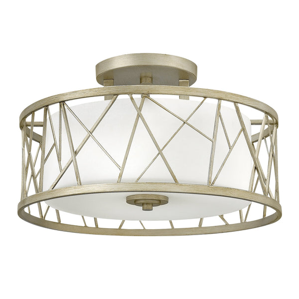Nest Semi-Flush Ceiling Light in Silver Leaf