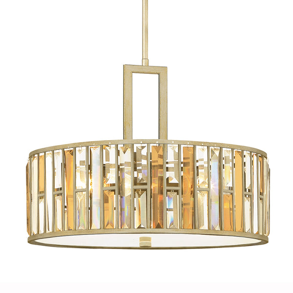 Gemma Large Pendant in Silver Leaf