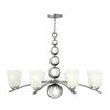 Zelda 8 Light Chandelier in Polished Nickel