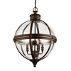 Adams 4 Light Pendant in British Bronze