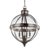 Adams 4 Light Pendant in Antique Nickel