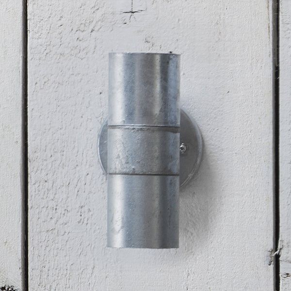 St Ives Up and Down Exterior Galvanised Wall Light