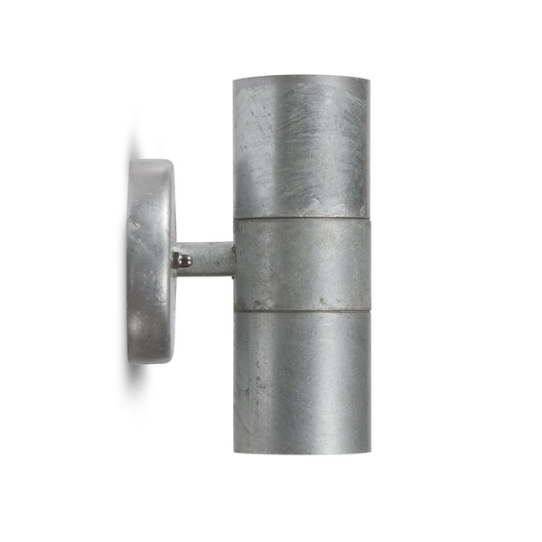 St Ives Up and Down Exterior Galvanised Wall Light