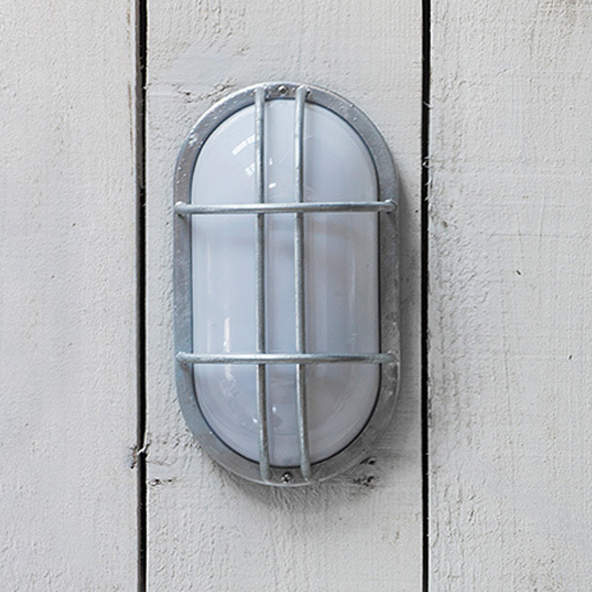 St Ives Bulkhead Exterior Galvanised Wall Light