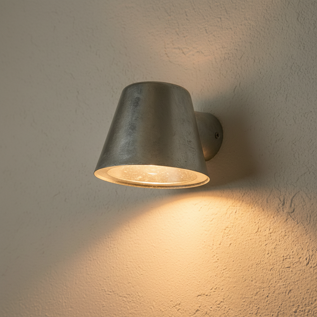 St Ives Exterior Galvanised Mast Light