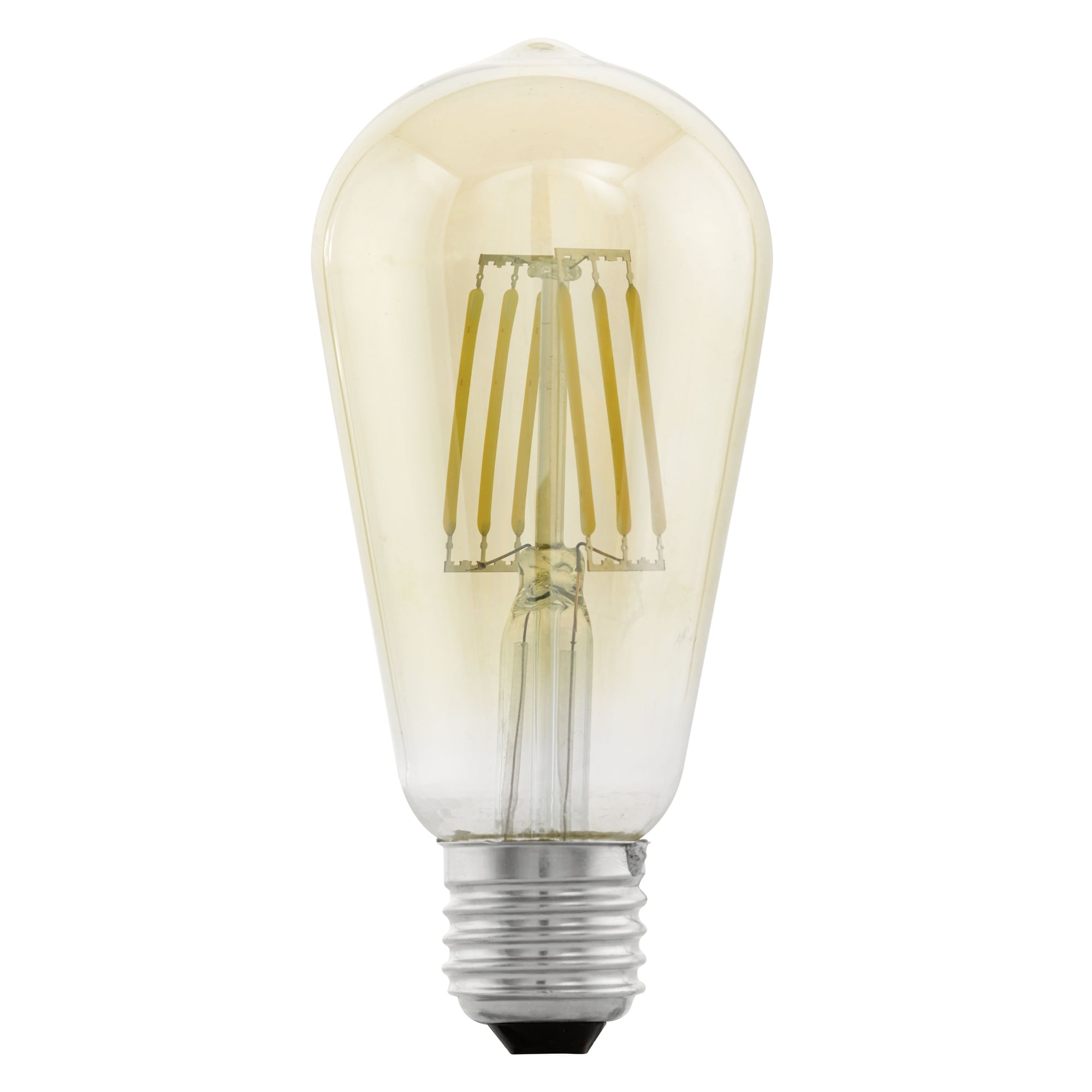 Eglo Bulbs E27 Extra Warm White Amber Pear Shaped LED 4W 2200K 220lm ...