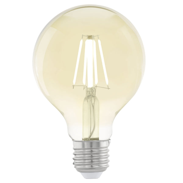 E27 Extra Warm White Amber 80mm Globe LED 4W 2200K 350lm