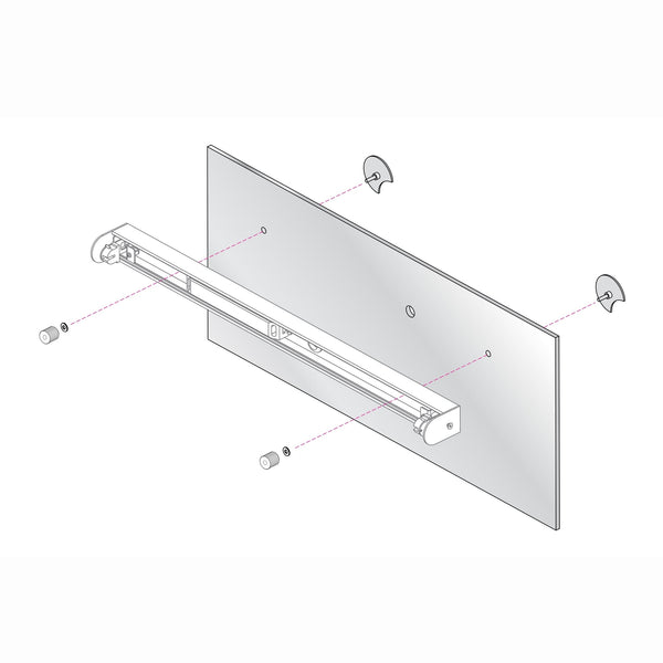 Mirror Adapter Kit 2 in Polished Chrome