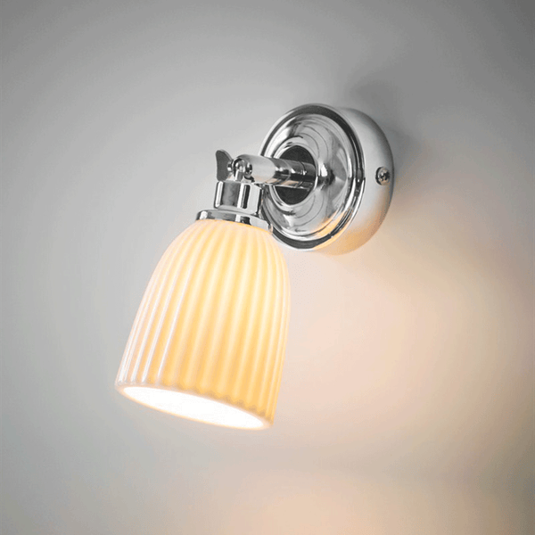 Alma Ceramic Bathroom Spot Light in Chrome
