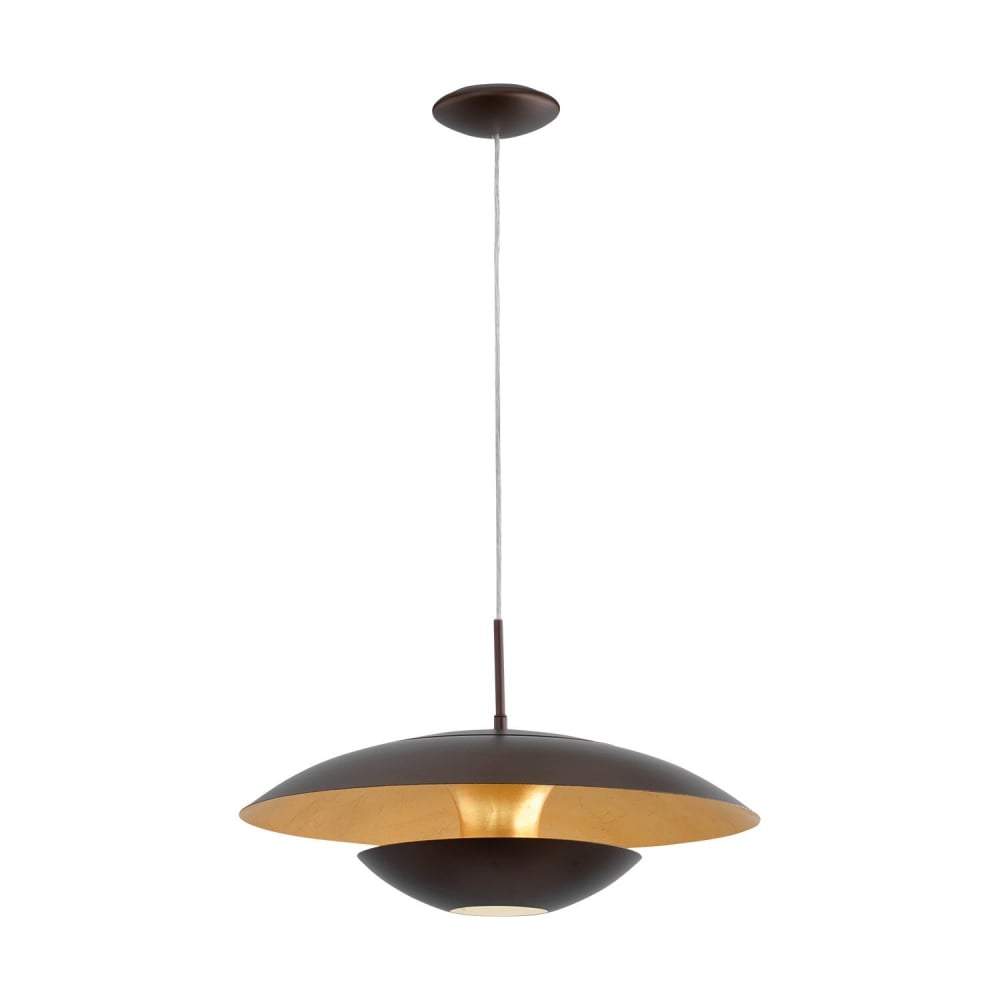 Nuvano Pendant Light in Gold and Brown