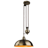 Century Rise and Fall Pendant in Antique Brass