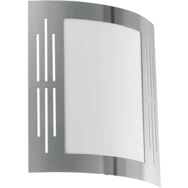 City Rectangle Window Outdoor IP44 Stainless Steel Wall Light