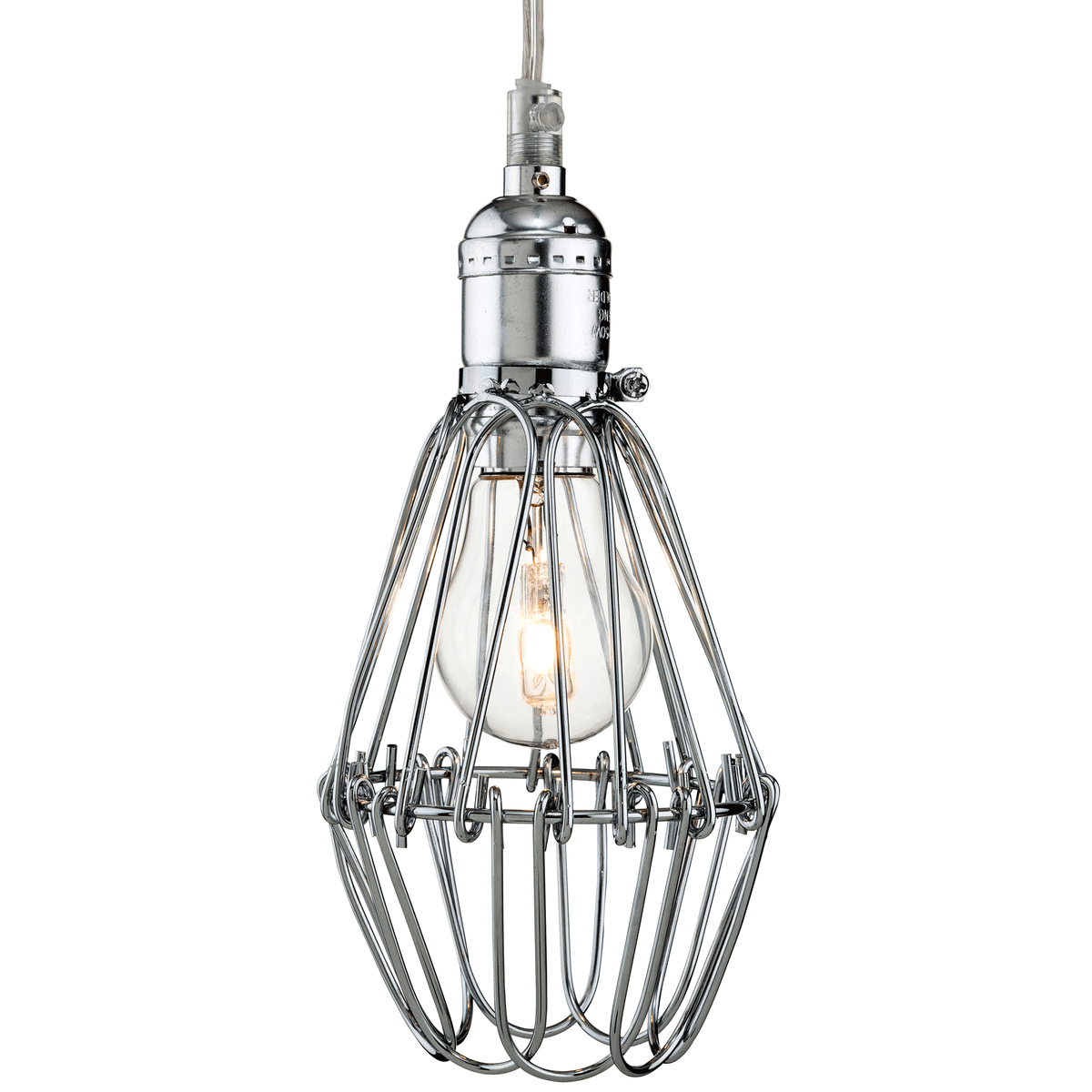 Arcade Cage Pendant in Chrome