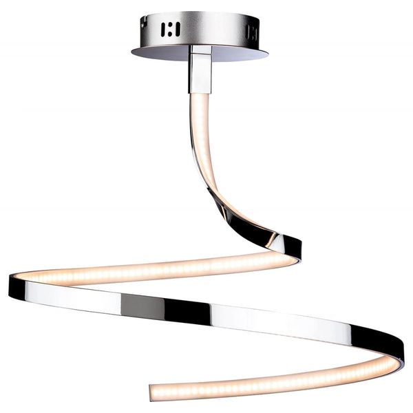 Wave LED Semi Flush Light Fitting