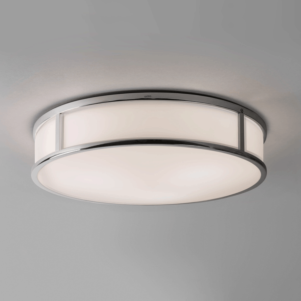 Mashiko Round 400 IP44 Ceiling Light in Chrome