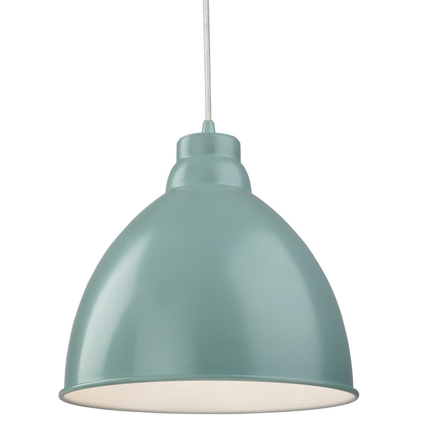 Union Pendant Light Finished in Pale Blue