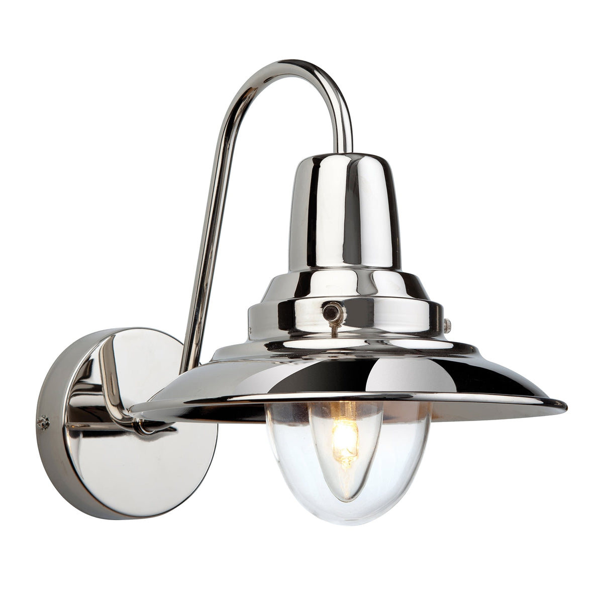 Fisherman Wall Light in Chrome