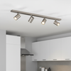 Ascoli Four Light Bar Spotlight in Matt Nickel