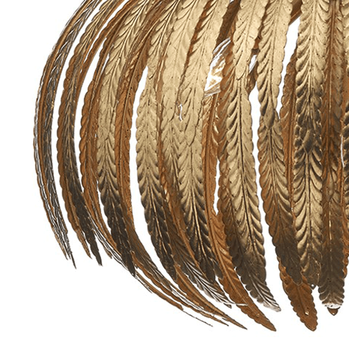 Atticus Five Light Pendant in Gold Leaf