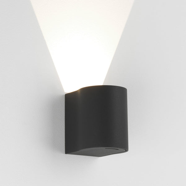 Dunbar 100 LED Up or Down Exterior Wall Light in Black