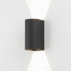 Dunbar 160 LED Up and Down Exterior Wall Light in Black