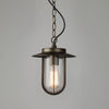 Montparnasse Exterior IP44 Pendant Light in Bronze