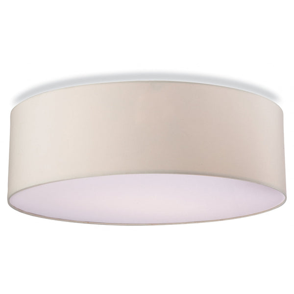 Phoenix Flush Ceiling Fitting in Cream with Frosted Diffuser