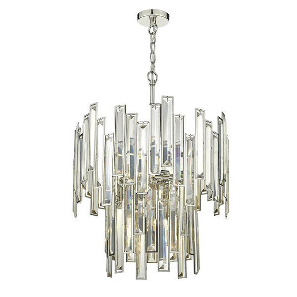Odile Six Light Champagne Crystal Pendant