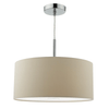 Ronda Three Light Faux Silk Pendant in Ecru
