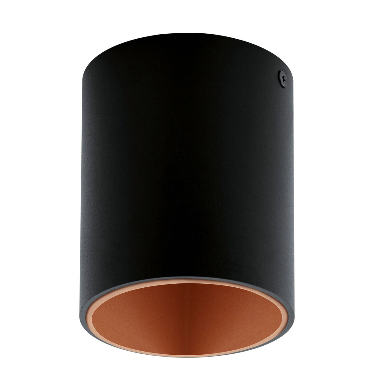 Polasso Round Surface Mounted Ceiling Downlight in Black and Copper