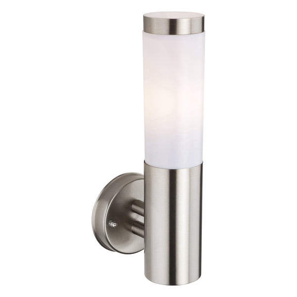 Plaza Exterior Wall Light in Stainless Steel